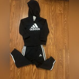 Adidas Black and White Kids' Hoodie Set